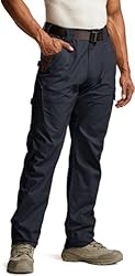 CQR Men's Flex Ripstop Work Pants, Water Resistant