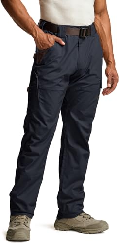 CQR Men's Flex Ripstop Work Pants, Water Resistant