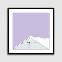 Framed Canvas Wall Art Geometric Building Canvas Prints Home Artwork Decoration for Living Room,Bedroom - 16x16 inches