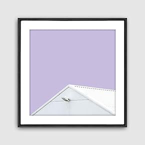 Framed Canvas Wall Art Geometric Building Canvas Prints Home Artwork Decoration for Living Room,Bedroom - 16x16 inches