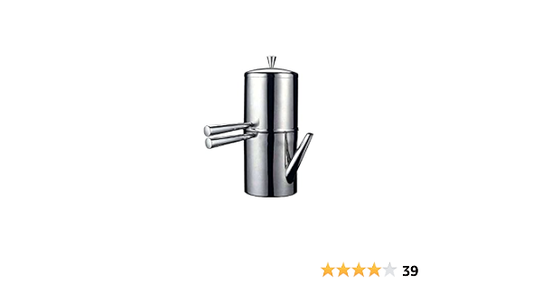 Amazon.com: Ilsa Cafetera de goteo napolitana de acero inoxidable con caña,  9 tazas : Hogar y Cocina