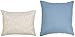 Amazon Basics 10-Piece Bed-in-a-Bag - Soft, Easy-Wash Microfiber - Full/Queen, Blue and Tan Stripe