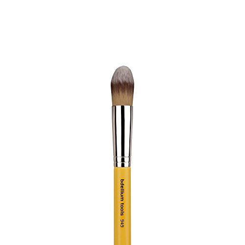 Bdellium Tools Studio Line Pointed Foundation Brush, Yellow
