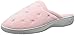 totes ISOTONER Womens Terry Scalloped Embroidered Clog Slippers, M, Pink