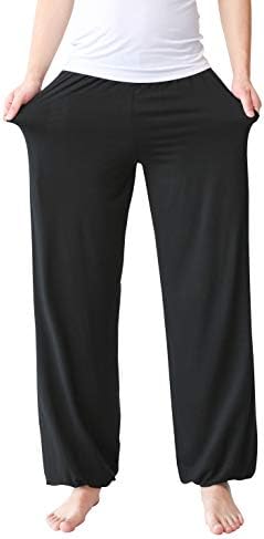 Men's Modal Loose Casual Harem Yoga Pants Unisex Pilates Lounge Pants Sleep Pajama Pants
