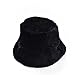 Women Winter Warm Bucket Hat,Crytech Fashion Vintage Thermal Faux Fur Fishing Cap Wide Brim Ear Warmer Fisherman Hat for Ladies Girls Hunting in Cold Weather (Black)thumb 2