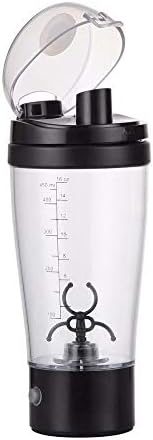 EOWQON® Acrylic Glass Moto Blender Bottle for Protein Powder/Bcaa/Shakes/Smoothies Portable Electric Shaker