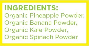 image for KOYAH - Organic Leafy Greens Booster Powder - Tropical Greens: 1 Scoop