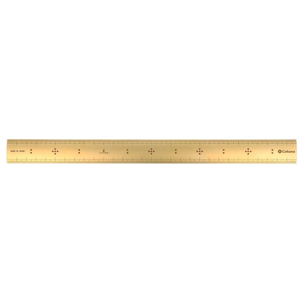 Cohana Bamboo ruler brass 30cm - 1pc