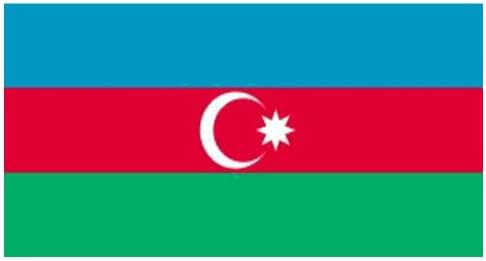 Azerbaijan National Flag 5ft x 3ft by Klicnow