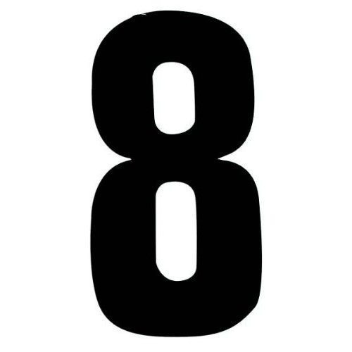 Self Adhesive Wheelie Bin Numbers 17cm 2 Black Amazon.co.uk DIY