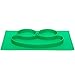 Baby Frog Placemat - Silicone Washable Toddler Placemat - No More Splatter Platter (Green)