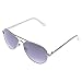 Pan Oceanic Womens Contemporary Hello Kitty Classic Silver Aviator Sunglasses (White Handle)