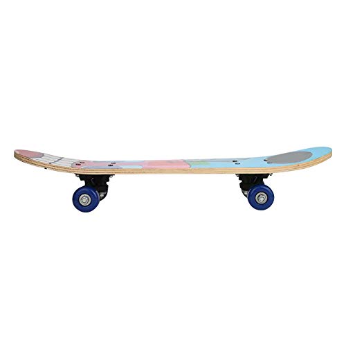 Alomejor Skateboard Complete Beginner 4 Wheels Maple Wood Wood