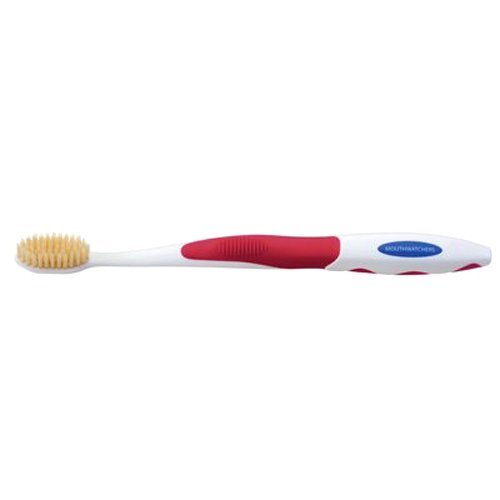 Mouth Watchers Antibacterial Adult Toothbrush Display Case, Red