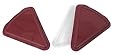 Pie & Pizza Slice Container, Maroon, 1" Deep, 2Pack