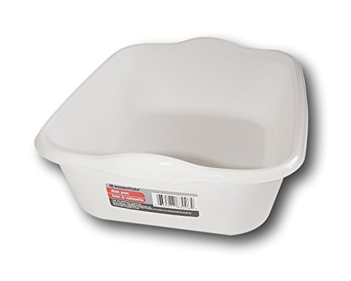 Photo 1 of Essentials White Plastic Eight Quart Dishpan - 13½ x 11 x 4½H
