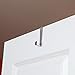 Home-X - Over The Door Hooks (Set of 6), Durable Design is Perfect for Any Bathroom and Effortlessly Holds Towels, Clothing, and More, Polished Silver-Tone Finish