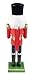 Clever Creations Red Drummer 14 Inch Traditional Wooden Nutcracker, Festive Christmas Décor for Shelves and Tables