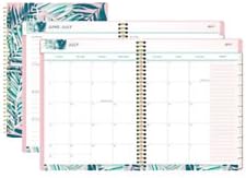 Divoga(R) Global Citizens Academic Weekly/Monthly Planner, 11in. x 8in., Green/Pink, July 2017 to June 2018