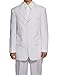 New Men's 3 Button Single Breasted White Dress Suit