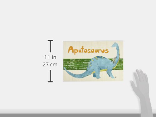 Stupell Home Dcor Apatosaurus Dinosaur Rectangle Wall Plaque, 11 x 0.5 x 15, Proudly Made in USA