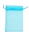 ATCG 100pcs 3x4 Inches Drawstring Organza Pouches Wedding Party Jewelry Favor Bags (Aqua Blue)