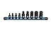 ARES 70497-9-Piece Metric Impact Hex Driver Set - Chrome Moly Steel Construction and Manganese Phosphate Coating - Includes Storage Rail - Low Profile and Designed for Impact Use