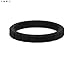 QALO Women's Rubber Silicone Ring, Step Stackable, Wedding Ring for Women, Breathable, Durable Engagement Silicone Band, 3mm Wide 2mm Thick, Jet Black, Size 7