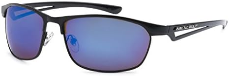 Arctic Blue Men's Metal Sport Ice Lens Sunglasses BLACK