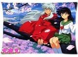 Japan Anime Inuyasha Custom Pillowcases Pillow Cover Pillowslip Best Bed Sheets Pillow case Two Sides Printed Standard Size 20x30 Inch