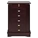 Best Choice Products Handcrafted Wooden Jewelry Box Organizer Wood Armoire Cabinet- Brown