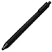 Lanxivi 10 PCS Kaco Pure Black Retractable Gel ink Pens, 0.5mm Extra Fine Point, Black Ink