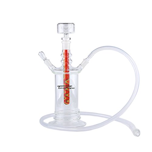 Tianyuan glass all glass hookah shisha 14" with 4 colors led…
