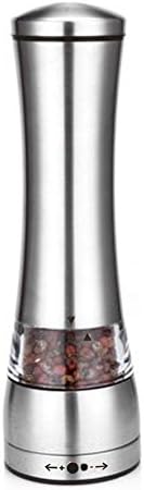 Tifan Salt or Pepper Mill - High Quality Stainless Steel, Acrylic Manual Spice Grinder with Robust Ceramic Grind Mechanism.