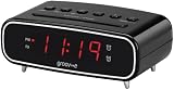 groov e Rise Alarm Clock Radio with FM Radio, Dimmer, 12/24hr Display view 2