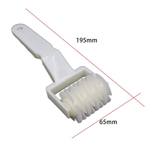 Plastic Baking Tool Pizza Pastry Lattice Roller Cutter Pull Net Wheel Knife for Dough Cookie Pie Craft Kitchen Accessories - White S - Thumbnail 5