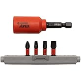 Crescent Apex 1/4-in x 1-in Phillips Impact Driver Bit Set #CAUGBQ2DR-4