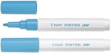 Pilot Pintor Fine Line Bullet Paint Marker 2.9mm Tip- Pastel Blue (Pack of 6), 1 count (Pack of 6)