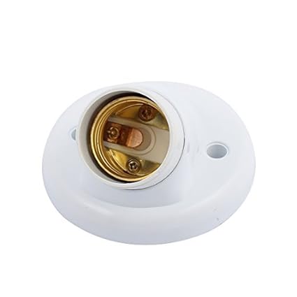 eDealMax PC Shell vis Inflammables montage Support Prise pour E27 Ampoule 6A 250V - - Amazon.com