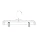 Honey-Can-Do HNG-01436 Clear Skirt and Pant Hangers, 6-Pack