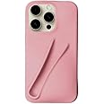 Lip Gloss Phone Case for iPhone 13/14/15/16 /Pro/ProMax Silicone Shockproof Protective Case Compatible Pink