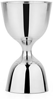 Stainless Steel/Cocktail Measure/Shot Glass Peg Measure- 30ml & 60ml Set of 1 Pcs Wine Accessory Sets in Transparent Glass