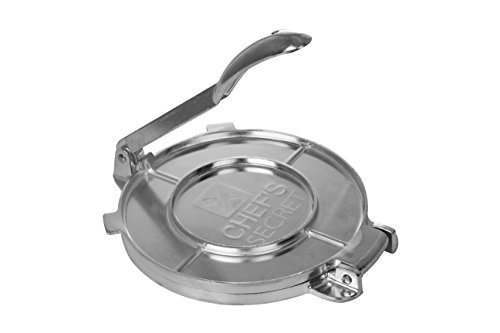 Chef's Secret 8" Tortilla Aluminium Press, Durable Tortilla Quickly Easily Makes Delicious Tortillas for Any Recipe