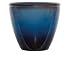 Suncast Resin Outdoor Large Round Planter - Lightweight Modern Flower Pot for Plants, Foliage, Porch, Garden, Patio - Blue and Brown primary