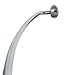 Zenna Home NeverRust Aluminum Curved Shower Curtain Rod, 44 to 72 Inches, Chrome