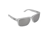 Oakley Men's Holbrook OO9102-A2 Non-Polarized Iridium Rectangular Sunglasses, Matte Clear, 55 mm