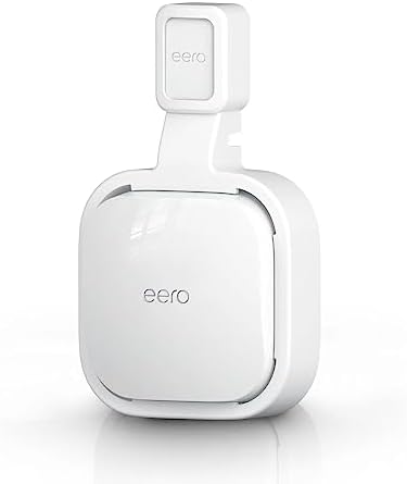 thumbnail image 2 of Wall Mount For Eero Pro 6/6E Mesh WiFi - Outlet Mounting Bracket With Cable Management 2 of 13