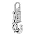 Semoic 5pcs 100mm Equestrian Lead Reins Panic Hook Horse Riding Quick Release Buckle Clip