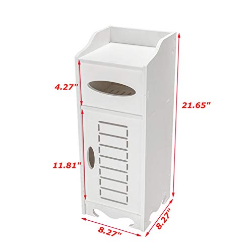 Waterproof Single Door Bathroom Paper Towel Storage Narrow